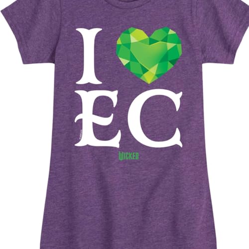 Wicked - I Heart Emerald City - Girls Toddler and Youth Fitted Short Sleeve Graphic Tee3