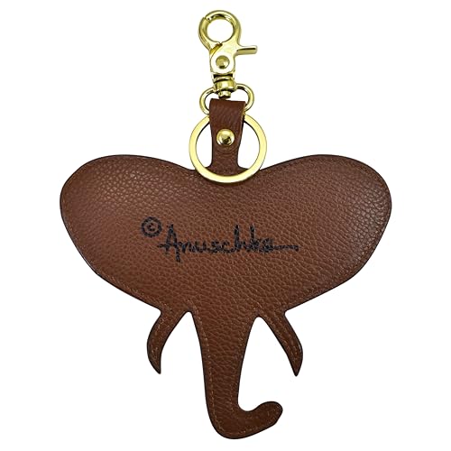 Image of Anuschka Women's Leather Key Charm - Hand-Painted Genuine Leather Charm with Keyring for Easy Attachment - K00