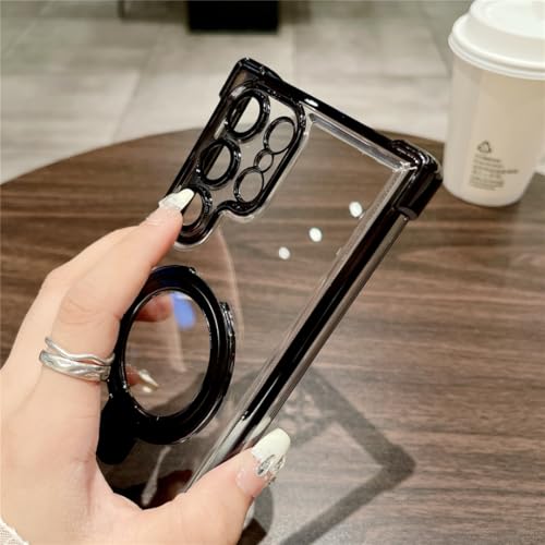 Coque Samsung S22 Plus transparente avec support magnétique actif - 4