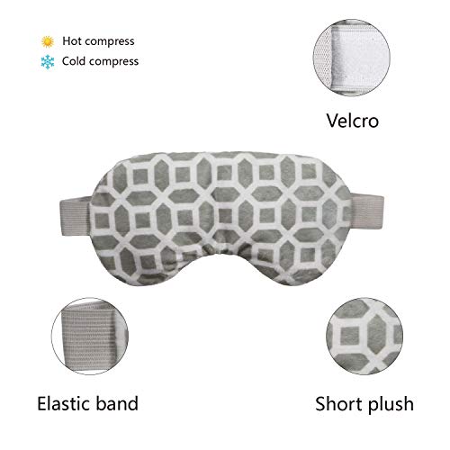 2 In 1 Heated/Ice Eye Mask Moist Heat Eye Mask Lavender & Flaxseed Sinus Pillow Microwavable For Dry Eye,Styes,Sinus Pain,Headache,Migraine,Puffy Or Swollen Eyes Irritated And Inflamed Eyelid Bumps #TOP6