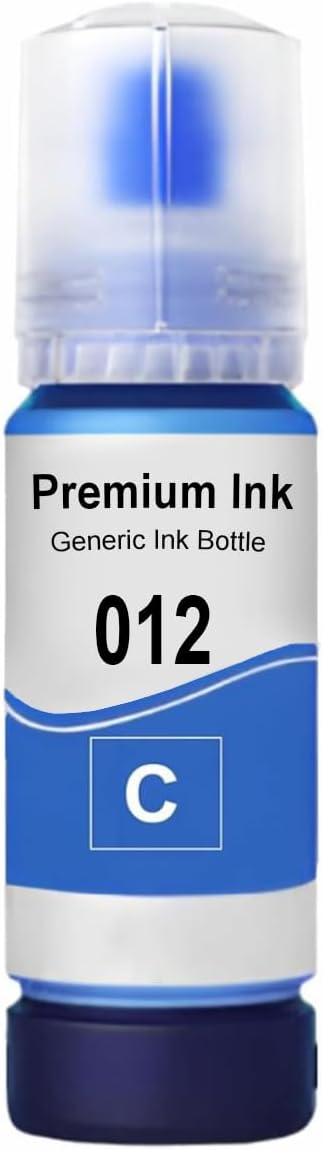 CANOFF 011 & 012 Refill Ink Bottle Compatible with Epson Model L8180 and L8160 Printer (Cyan)