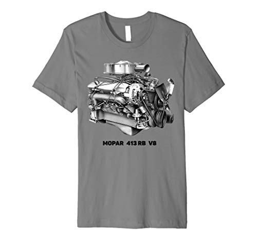 413 RB V8 Muscle Car Legende Motor Series Retro Logo T-Shir