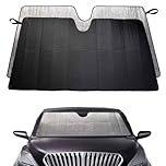 Parasole Auto, 130 * 65CM Parasole Auto Parabrezza Interno Pieghevole, Riflettente, Protezione dai Raggi UV