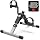 Pedal Exerciser Desk Exercise Bike Leg and Arm Exercise Bike with LCD Monitor Foldable and Porable (Black/Grey)