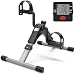 MOMODA Stationary Cycle Pedal Exerciser Desk Exercise Bike with LCD Monitor Foldable (Black/Grey)