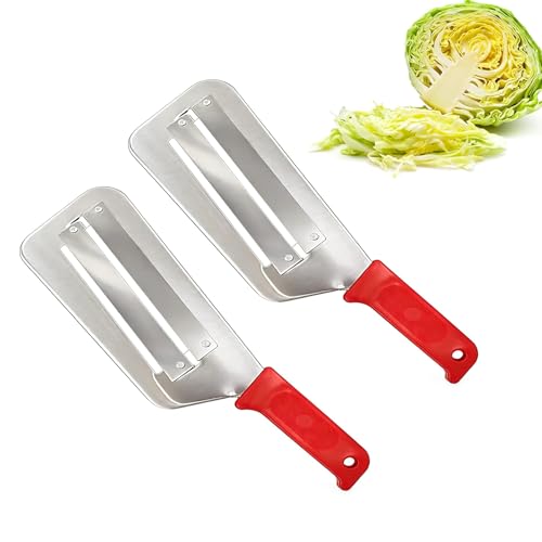 Cuchillo rebanador para repollo acero inoxidable rojo miniatura 1