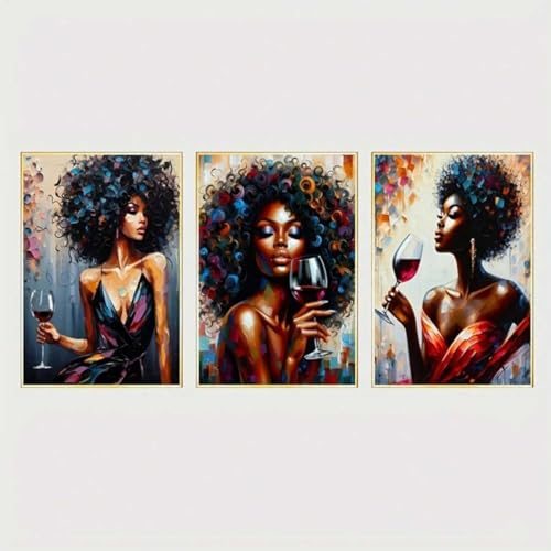 Toile femme africaine TONGYINLI pour habiller un grand mur vide de salon