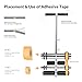 Calcy Ssay Court Line Tape Machine, with Drawing Circle Kit, Parking Lot Striping Machine for Driveway, Asphalt or Concrete, Basketball Courts, Pickleball Court, Road Warning(Stainless Steel)