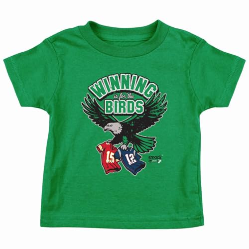 Winning is for The Birds Baby Apparel for Philadelphia Football Fans (NB-7T) (Kelly Green Toddler Tee, 2T)