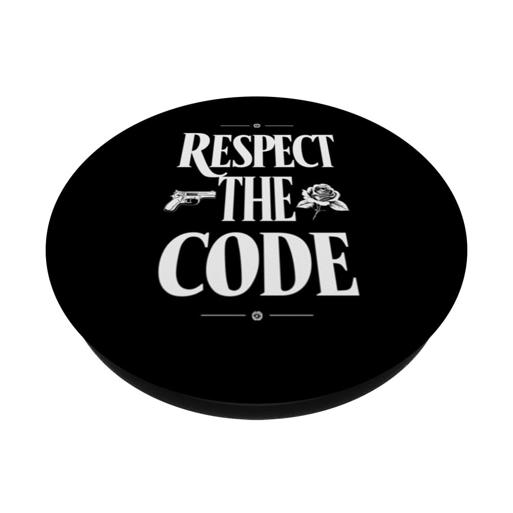 Gangster Style Mafia Lifestyle Organized Crime Family PopSockets Swappable PopGrip, Black - Image 2