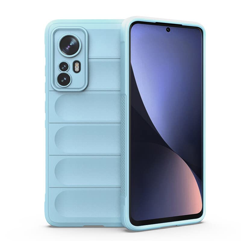 Xiaomi 12 Lite Case, EabHulie Flexible TPU Silicone Non-Slip Shock-Absorbent Case Cover for Xiaomi 12 Lite Blue