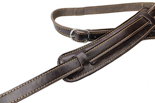 Walker & Williams Style vintage Sangle de guitare Premium en cuir Marron foncé Extra long jusqu’à 155 cm. - Les Beatles, Paul McCartney, John Lennon, RIngo Starr, George Harrison Walker & Williams Style vintage Sangle de guitare Premium en cuir Marron foncé Extra long jusqu'à 155 cm. – Image 5