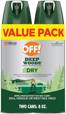 OFF! Deep Woods Insect Repellent Aerosol, Dry, Non-Greasy Formula...