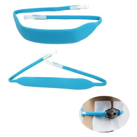 DeaHea 2 Pack Tracheostomy Tube Holder Belt Reusable Soft Comfortable Adjustable Trach Tie Neck Strap Collar Loop Band for Men Women After Surgery Cover