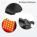 wkao Headlight and Tail Light, USB Rechargeable with 130/80 Lumens, Ipx5 Waterproof, Cob Led, Quick Release, for Night Riding