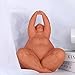 XYQXYQ Fat Lady Figurines Yoga Decor,Woman Sculpture Yoga Figurine Creative Woman Ornament Vintage Home Decoration Room Table Craft Gifts (B)