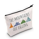 BLUPARK Park Inspired Gift Mountains Are Calling Makeup Bag Big Thunder Space Splash Matterhorn Gifts Family Vacation Travel Bag (Mountain Calling)