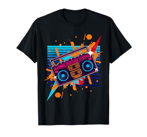 Boombox Radio Old School Hip Hop, Rap cassette T-Shirt
