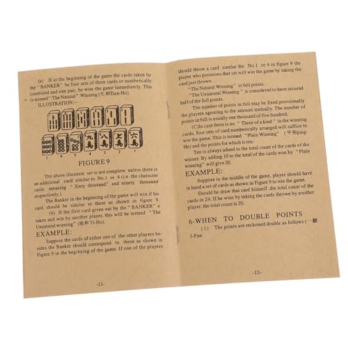 Guía de Instrucciones Mahjong Chino Vintage