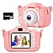 Te-Wai Kids Digital Camera for Girls LCD HD 2.0 Inches Screen Gifts for Boys ,Children Toddler HD Video Camera Mini Camcorder Gift for 3-12 Years Old Child Selfie Camera with16GB Memory Card (Pink)