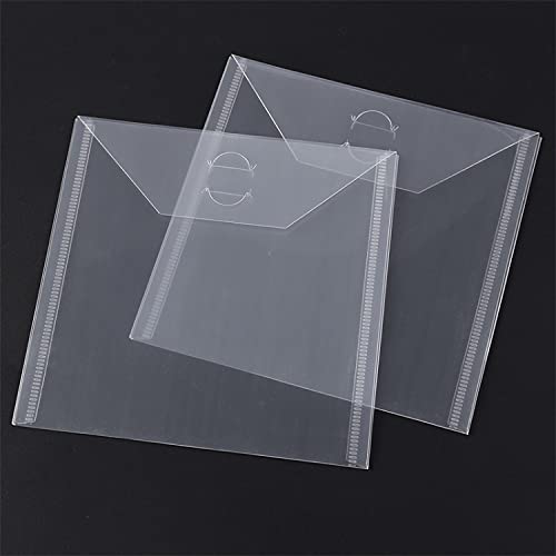 20 Pcs 6.4x6.4 Stamp & Die Storage Pockets Resealable Clear Plastic Seal Bags Storage Case for Cutting Dies Stencil Album Stamp Crafts DIY Scrap booking Paper Card Craft Cutting Dies Card Making - Image 4