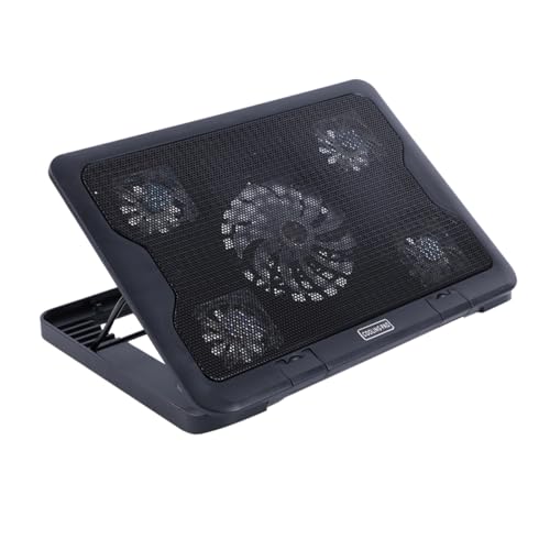 Plataforma de enfriamiento USB para laptop con 5 ventiladores miniatura 1