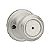 Kwikset 730CN-15BB Cameron Privacy Door Lock Satin Nickel Finish in Brown Box