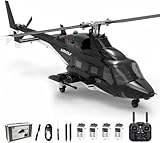 Stylomira YU Xiang F02S Air-Wolf Replica GPS-RC-Hubschrauber mit optischem Flussradar und EIN-Tasten-Rückkehrfunktion, Maßstab 1:34, 8-Kanal-Rundummotoren, Telemetriesender und Metallservo – RTF