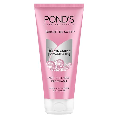 Ponds Bright Beauty Anti-Dullness & Brightening Facewash with Niacinamide | For Glass-Skin Like Shine and with 4X Visibly Brighter Skin, 200gm Ponds Bright Beauty Anti-Dullness & Brightening Facewash with Niacinamide | For Glass-Skin Like Shine and with 4X Visibly Brighter Skin, 200gm