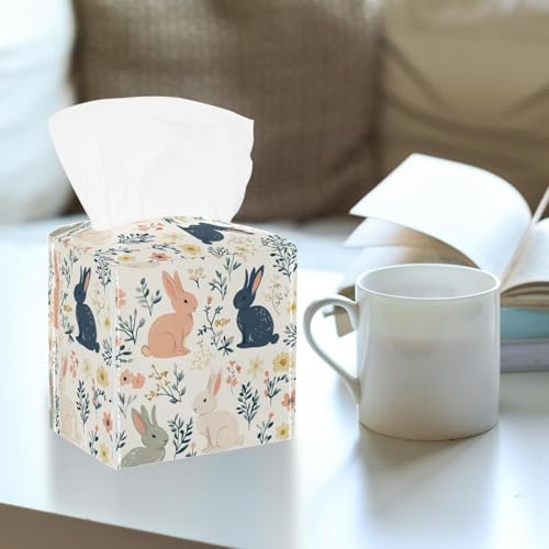 Boîte à mouchoirs en cuir pour comptoir de coiffeuse et table de salon