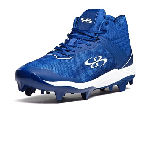 Boombah Viper Men's USA Clandestine Molded Cleat Mid - Multiple Color Options - Multiple Sizes