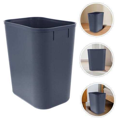 Caneca de basura rectangular de plástico PRETYZOOM miniatura 3
