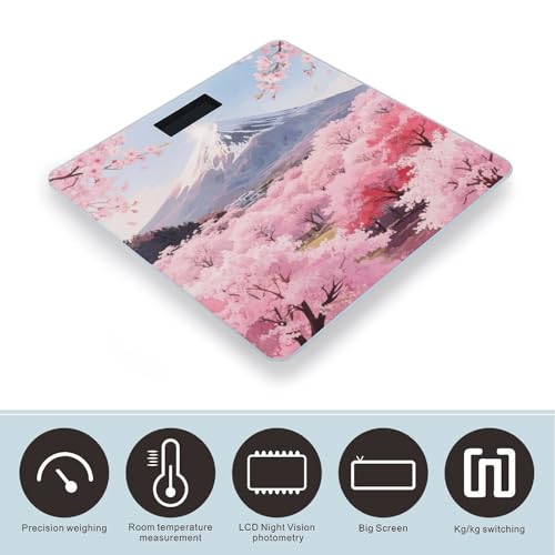 Báscula digital de baño con vidrio templado 400 lb miniatura 3