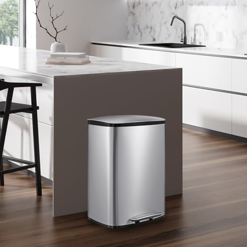 GarveeTech Caneca de Basura de Cocina 50 L con Pedal
