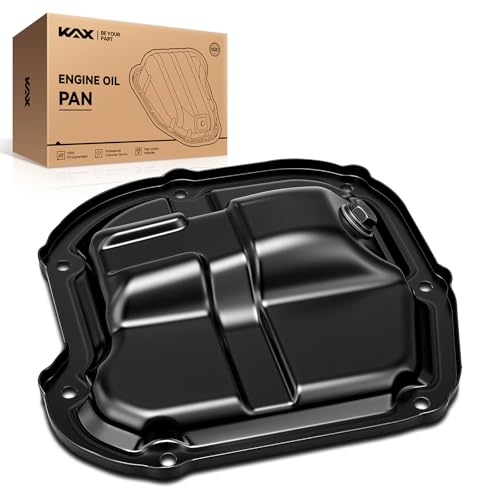 Image of KAX NSP37A Engine Oil Pan Fit for Nissan Versa 1.6L 2012-2019, Nissan Versa Note 2014-2019, Nissan Kicks 2018-2020, with Drain Plug