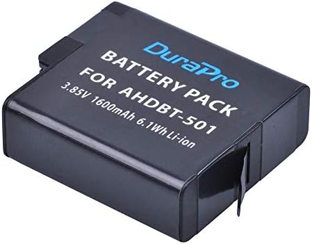 DuraPro 3Pcs Battery for GoPro Hero 7 Hero 6 Hero 5 Batteries + Rapid LED 3-Slots USB Charger with Type C Port for Gopro Accessories (Compatible with GoPro Hero5 All Firmwares v02.00, v02.01)