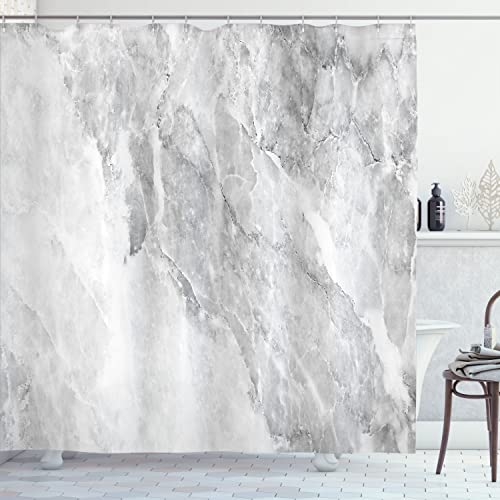 Ambesonne Marble Shower Curtain, Retro Marble Pattern with Blurry Color