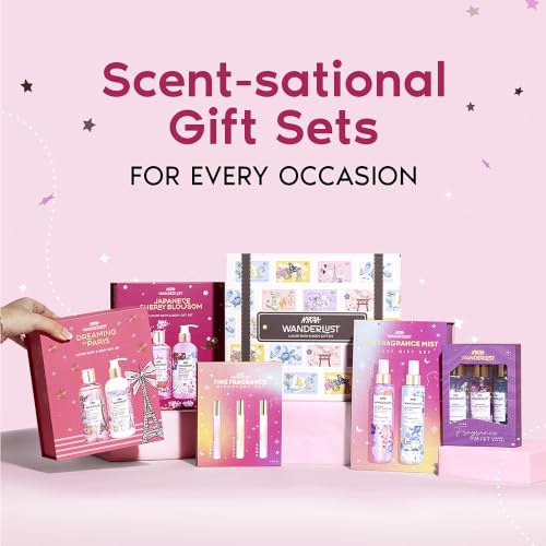 Image of Nykaa Wanderlust Dreaming Of Paris Gift Set Of 2 For Women | Luxury Champagne & Berries Shower Gel & Lotion Combo | Rakhi & Festive Gift Set For Sister | Premium Luxury Gifting Combo for her | Pack Of 2