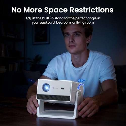 HAPPRUN 1500 ANSI 4K Decoding Outdoor Projector with Built-in Streaming App - image 4