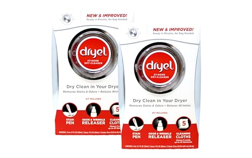 Dryel At-Home Dry Cleaner Kit, Gentle Laundry Care for Special Fabrics and Dry-Clean-Only Clothes...