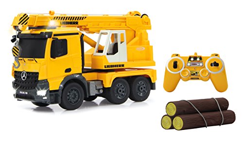 JAMARA 405034 - Schwerlastkran Mercedes Liebherr 1:20 2,4G - Kran ausfahren...