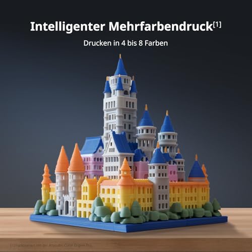 Anycubic Kobra 3 3D-Drucker, LeviQ 3.0 Auto-Nivellierung, Bis zu 600 mm/s, Erweiterbarer Mehrfarbendruck, ohne ACE Pro, Intelligentes Drucken, Größe 250 x 250 x 260 mm – Bild 3