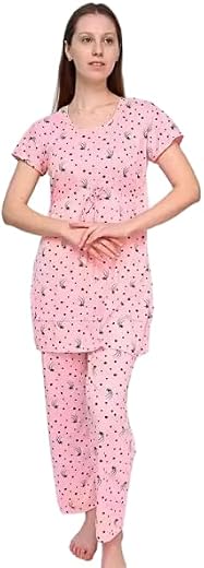 Women's Cotton Printed Night Suit Set