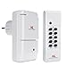 Produktbild Maclean MCE158 Funkschalt-Set Funksteckdose Set für den Außenbereich IP44 mit Fernbedienung Max. 3600W Weiß