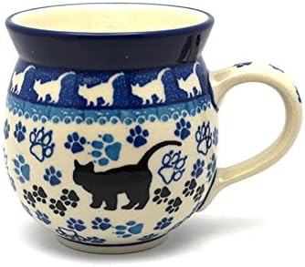 Polish Pottery Mug - 11 oz. Bubble - Boo Boo Kitty