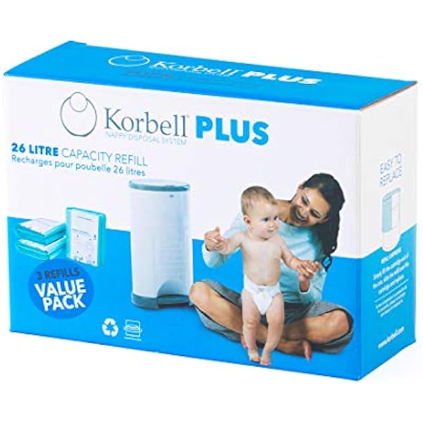 Korbell Plus 26 l biodegradowalny jednorazowy wkład do kosza opakowanie 3 szt