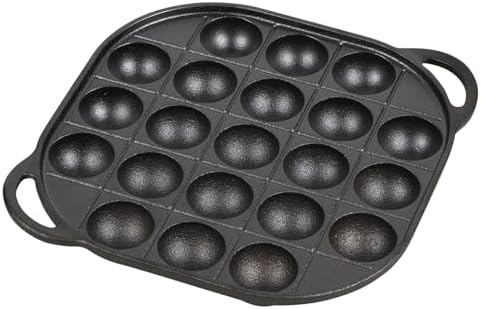 Pearl Metal AZ-7057 Takoyaki Plate, 21 Holes, Iron Casting, Gas Fire Only