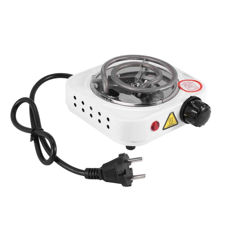 Ohulelks 220V 500W Estufa EléCtrica Placa Caliente Quemador de Hierro Hogar Cocina Cocina Calentador de Café ElectrodoméSticos de Cocina Enchufe de la UE