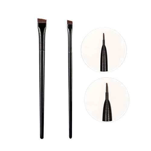Miniatura 4 de WENLII - Juego de brochas de maquillaje para delineador de ojos fino, profesional, angulado A101, herramienta de maquillaje para contorno de cejas