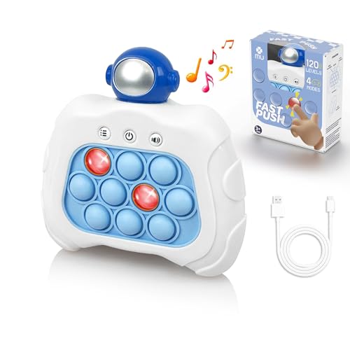 【No Requiere Pilas】 m Mu Juguete Pop It Electrónico Fidget Toys Recargable, 4 Modos, 120 Niveles, Hecho De Silicona. Regalo Ideal para Niños Y Adultos. Popit Juguete Sensorial